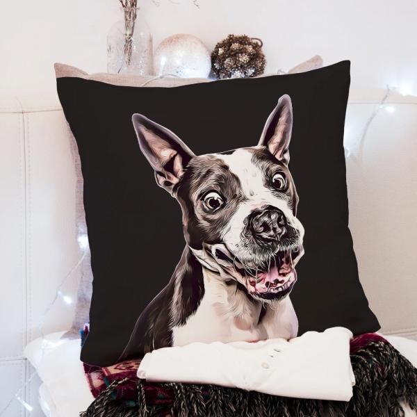 pillow with your dog's face